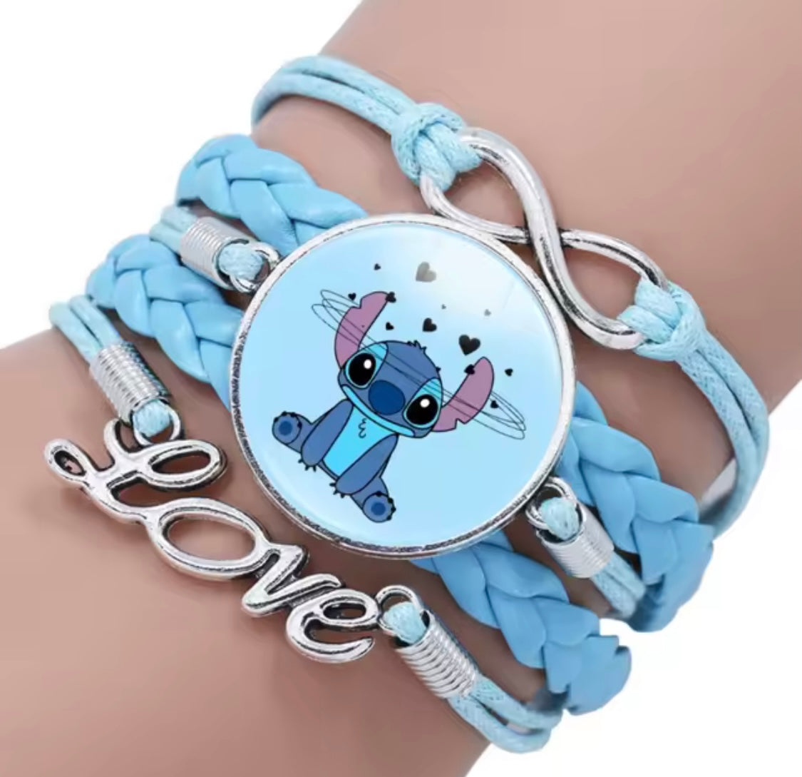 Bransoletka Stitch z metalowym napisem „Love”